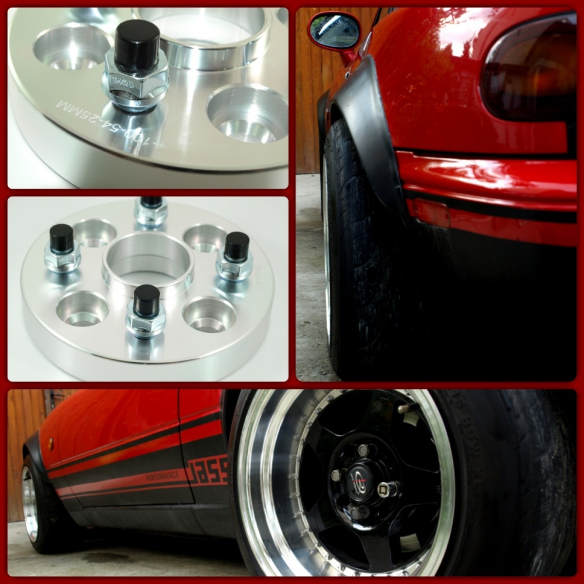 20mm Hub Centric Bolt On Wheel Spacers for MX5/Miata (a pair)